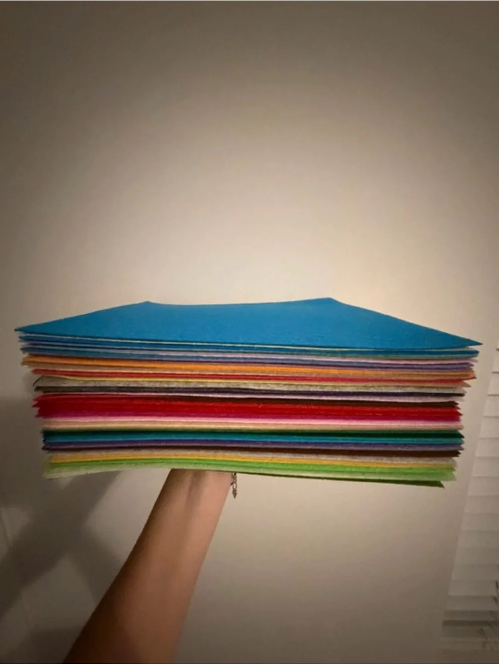 Assorted Multicolor Craft Felt Sheets - Home Party SuppliesLot of 70